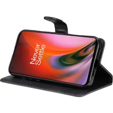 MY Boutique1 Oneplus Nord 2 5g Için Flip Case Kart Yuvası ile Klasik Düz Renk Yüksek (Yurt Dışından)