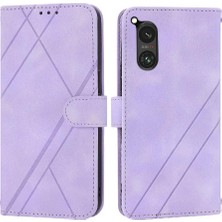 MY Boutique1 Sony Xperia 5 V Için Kickstand Durumda Anti Scratch Kredi Kartı Tutucu Pu (Yurt Dışından)