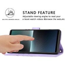 MY Boutique1 Sony Xperia 5 V Için Kickstand Durumda Anti Scratch Kredi Kartı Tutucu Pu (Yurt Dışından)