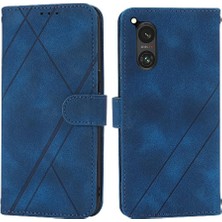 MY Boutique1 Sony Xperia 5 V Için Kickstand Durumda Anti Scratch Kredi Kartı Tutucu Pu (Yurt Dışından)