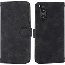 MY Boutique1 Sony Xperia 5 V Için Kickstand Durumda Anti Scratch Kredi Kartı Tutucu Pu (Yurt Dışından)