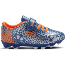 Slazenger CRYSTAL Unisex Çocuk Halı Saha Saks Mavi Futbol Ayakkabısı