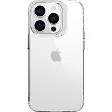 Cupcase Apple iPhone 14 Pro Uyumlu Zore Şeffaf Ultra Ince Airbag Tasarımlı Okka Kapak-Renksiz