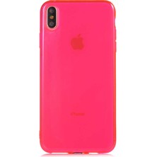 Cupcase Apple iPhone Xs Max 6.5 Uyumlu Zore Mun Silikon-Pembe