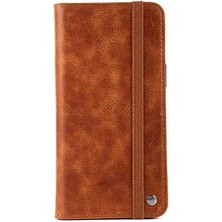 Cupcase Apple iPhone 13 Pro Uyumlu Hakiki Deri Multi Cüzdan Kılıf-Taba