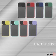 Cupcase Apple iPhone 12 Mini Uyumlu Zore Lensi Kapak-Lacivert