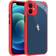 Cupcase Apple iPhone 12 Mini Uyumlu ​​zore Kaff Kapak-Kırmızı