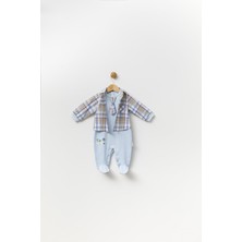 Babydola Babyhola Kravatlı Erkek Bebek Gömlek Tulum 13887-1