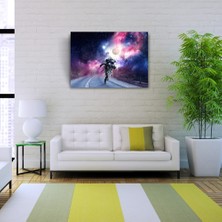 Karkissa Store Yolda Koşan Astronot Kanvas Tablo 50  x  70