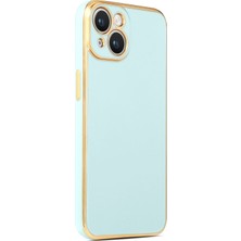 Cupcase Apple iPhone 14 Plus Uyumlu Bark Kapak-Açık Mavi