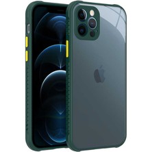 Cupcase Apple iPhone 12 Pro Uyumlu ​​zore Kaff Kapak-Koyu Yeşil