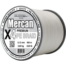 Mercan Premium Pe 4x Örgü 500 M Beyaz Ip Misina