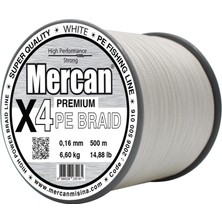 Mercan Premium Pe 4x Örgü 500 M Beyaz Ip Misina