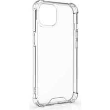 Cupcase Apple iPhone 13 Mini Uyumlu Zore Kamera Korumalı Nitro Anti Shock Silikon-Renksiz