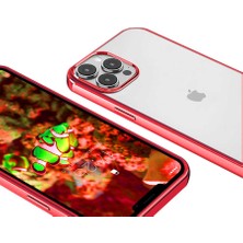 Cupcase iPhone 13 Pro Uyumlu Zore Pixel Kapak-Kırmızı