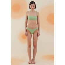 Bonesta Swimwear Yucca Pistachio Green Terry Askılı Atlet Bikini Takımı