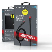 Syrox C130T Pd 30W Type-C Type-C Hasir 120 cm Q3.0  Hizli Şarj ve Data Kablosu