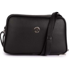 Gondol Kadın Günlük Çapraz Omuz Çantası GP.1327 - Siyah Cilt