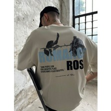 No362 Romance Oversize T-Shirt  Taş