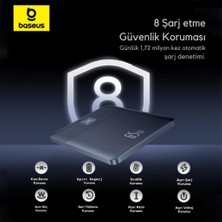 Baseus Süper Ince 65W 12000MAH Taşınabilir Şarj Cihazı Powerbank, Dijital Göstergeli, Akım ve Isı Korumalı