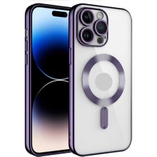 KCR Apple iPhone 13 Pro Uyumlu Kamera Lens Korumalı Wireless Şarj Destekli Demre Kapak