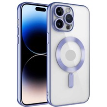 KCR Apple iPhone 14 Pro Max Uyumlu Kamera Lens Korumalı Wireless Şarj Destekli Demre Kapak