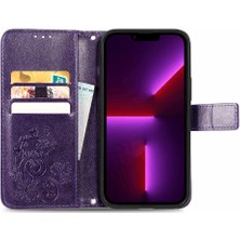 Mays Boutique Iphone 13 Için Kılıf Mini Zarif Iş Kapak Kapak Kısa Kayış Dört (Yurt Dışından)