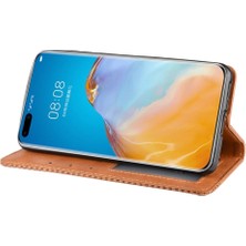 Mays Boutique Huawei P40 Pro Manyetik Kapatma Pu Deri Cüzdan Için Kılıf (Yurt Dışından)