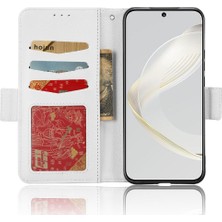 Mays Boutique Huawei Nova 11 Pro Manyetik Yan Toka Pu Deri Kart Yuvaları (Yurt Dışından)