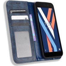 Mays Boutique Wiko Y52 Cüzdan Pu Deri Manyetik Kapatma Için Kılıf (Yurt Dışından)