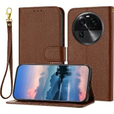 Mays Boutique Oppo Bulmak Için Telefon Kılıfı X6 Pro Flip Folio Pu Deri Litchi Desen Cüzdan (Yurt Dışından)