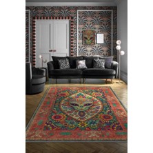 Homshtag Ailen Figürlü Korku Temalı Uzaylı Salon Halısı Mor Renkli Oturma Odası Halı Konsept Halı