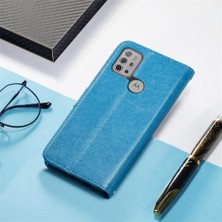 Mays Boutique Motorola Moto G30 Deri Kılıf Kapak Kapak Kısa Kayış Zarif (Yurt Dışından)