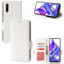 Mays Boutique Huawei Y9S Yan Toka Pu Deri Cüzdan Manyetik Kart Yuvaları Için Kılıf (Yurt Dışından)