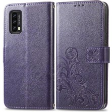 Mays Boutique Blackview A90 Zarif Iş Deri Kılıf Kapak Kapak Kısa (Yurt Dışından)