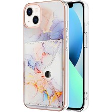 Mays Boutique Iphone 13 Için Kılıf Mini Kart Yuvaları Ince Cüzdan Mermer Yumuşak Tpu Tampon (Yurt Dışından)