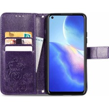 Mays Boutique Blackview A90 Zarif Iş Deri Kılıf Kapak Kapak Kısa (Yurt Dışından)