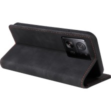 Mays Boutique Xiaomi 13T Flip Kapak Için Flip Case Basit Iş Cüzdan Deri Kılıf (Yurt Dışından)