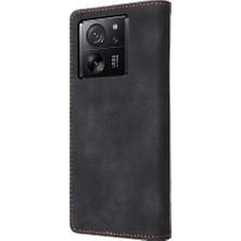 Mays Boutique Xiaomi 13T Flip Kapak Için Flip Case Basit Iş Cüzdan Deri Kılıf (Yurt Dışından)