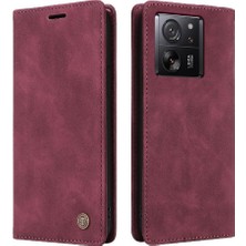 Mays Boutique Xiaomi 13T Flip Kapak Için Flip Case Basit Iş Cüzdan Deri Kılıf (Yurt Dışından)