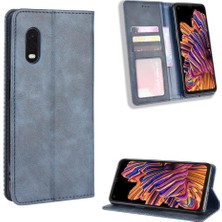 Mays Boutique Samsung Galaxy Xcover Pro Manyetik Kapatma Cüzdan Pu Deri Kılıf (Yurt Dışından)