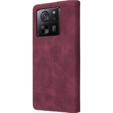 Mays Boutique Xiaomi 13T Flip Kapak Için Flip Case Basit Iş Cüzdan Deri Kılıf (Yurt Dışından)