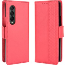 Mays Boutique Samsung Galaxy Z Için Kılıf Fold 4 5g Pu Deri Manyetik Kapatma Cüzdan (Yurt Dışından)