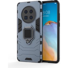 Mays Boutique Huawei Mate 40 Için Kılıf 360 &deg; Dönen Halka Darbeye Kapak Kickstand Damla (Yurt Dışından)