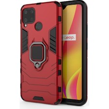 Mays Boutique Realme C15 Darbeye Kapak Için Kılıf Kickstand Askeri Damla Koruma (Yurt Dışından)