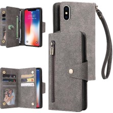 Mays Boutique Iphone X/xs Kart Tutucu Fermuar Cüzdan Kapak El Kayışı ile (Yurt Dışından)