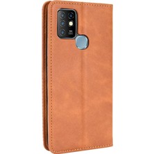 Mays Boutique Infinix Sıcak 10 Cüzdan Manyetik Kapatma Pu Deri Için Kılıf (Yurt Dışından)