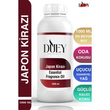 Duey Japon Kirazı Uçucu Yağ 1000 ml Mum Esansı, Oda Kokusu, Hava Nemlendiricisi, Çamaşır Kurutma Topu