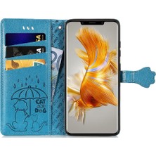 Mays Boutique Huawei Mate 50 Için Kılıf Pro Darbeye Deri Kılıf Karikatür Hayvanlar Kısa (Yurt Dışından)