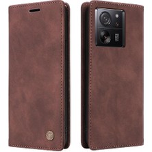 Mays Boutique Xiaomi 13T Flip Kapak Için Flip Case Basit Iş Cüzdan Deri Kılıf (Yurt Dışından)